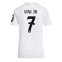 Real Madrid Vinicius Junior #7 Domáci Ženy futbalový dres 2024-25 Krátky Rukáv